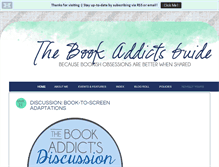 Tablet Screenshot of bookaddictsguide.com